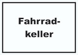 thumbnail of Fahrradkeller Schild mit Text Rad Bike waagerecht A1 (594x841mm)