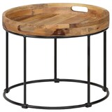 thumbnail of Couchtisch Mangoholz Massiv und Stahl | vidaXL : Farbe - Braun und Schwarz