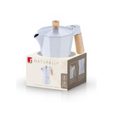 thumbnail of BERGNER Naturally - Cafetera para 6 Tazas en Aluminio blanco con mango de madera