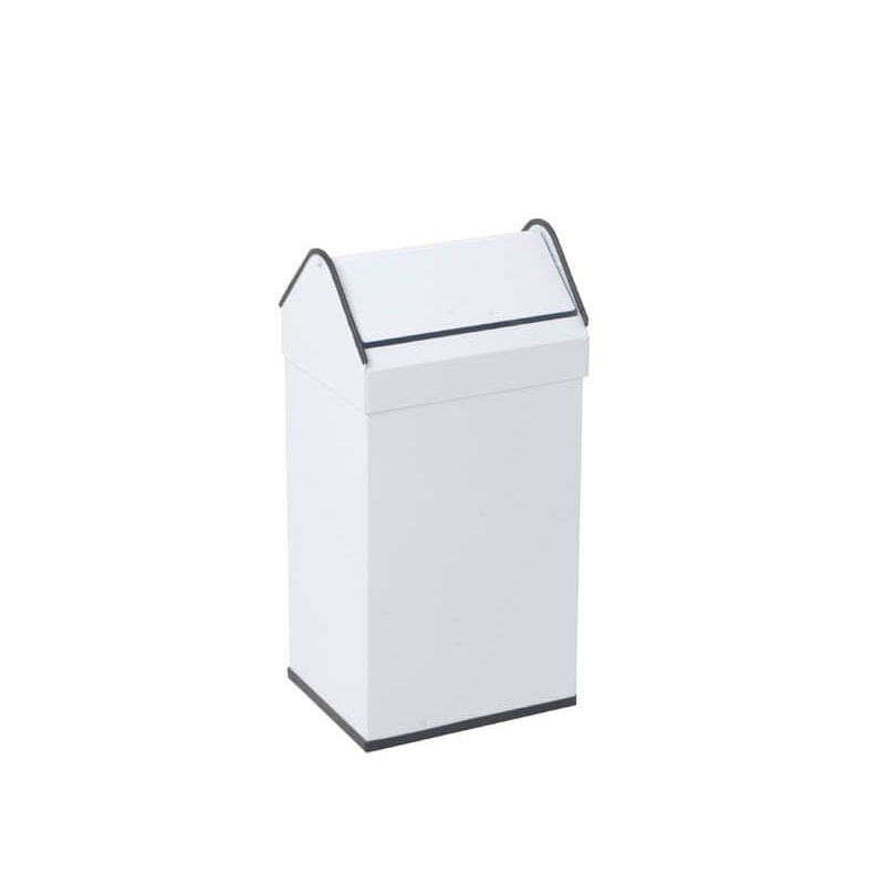 Papelera basculante rectangular de 40 l marca jami. Papelera basculante 40 lt.