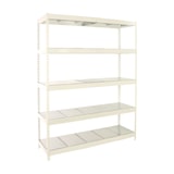 thumbnail of SimonRack Industrieregal, 2000x2100x750 mm, 500 kg am Biegepunkt, 5 Metallböden, Garagenregal, Weiss/Verzinkt- Simonforte