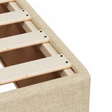 thumbnail of vidaXL Bedframe zonder matras 90x200 cm stof crèmekleurig