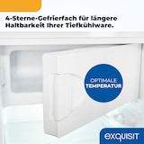 thumbnail of Exquisit Kühlschrank mit Gefrierfach, 107 Liter Nutzinhalt, 4-Sterne-Gefrierfach, Kühlschrank, 55 cm Breite, Kühlschrank klein, KS516-4-051C weiss