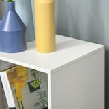 thumbnail of HOMCOM Estante Biblioteca 3 Níveis Armário de Arrumação 9 Cubos Estante de Pé Separador de Quarto Estante de Exposição 91,5x29,5x91,5cm Madeira