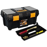 thumbnail of Caja de herramientas bandejas de plástico para herramientas 20 "L 500 x P 268 x H 230 mm, 3 organizadores en la tapa + bandeja interior