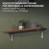 thumbnail of Regalhalterungen 2er Set 120x120 mm Silber aus Aluminium