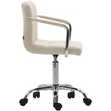 thumbnail of Cadeira de escritório Lucy V2 em imitação de pele creme