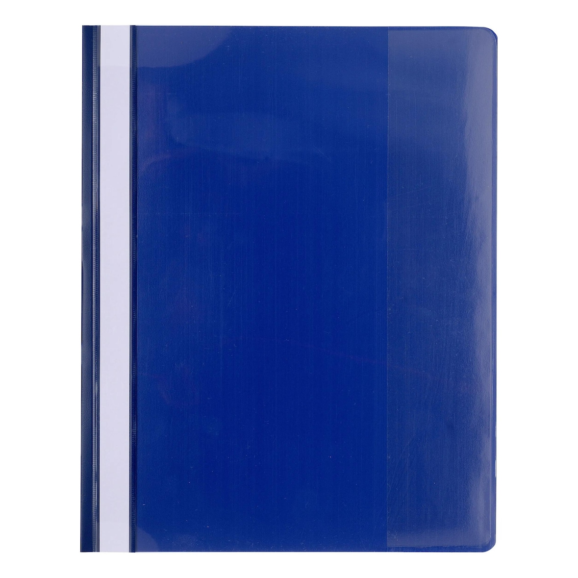 Exacompta 439907B 10x Schnellhefter mit Beschriftungsstreifen aus PVC mit Einschiebung für Hängeregistratur, für Format DIN A4+ - Blau