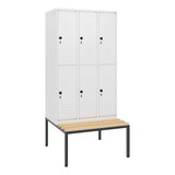 thumbnail of C+P Doppelstock-Spind Classic PLUS, Bank, 3 Abteile, 1950x900x815mm, 9016/9016