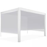 thumbnail of Pergola bioclimatique adossée blanche 3x4m et 3 stores