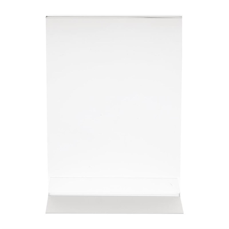 Olympia Tischaufsteller Acryl T-Form A5