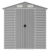thumbnail of Helloshop26 - Abri de jardin cabane cabanon maison de stockage remise extérieur hangar outils robuste clair 191 x 130 x 198 cm acier 02_0022241