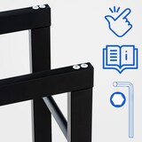 thumbnail of Kaminholzständer Keri V2 schwarz/25x80x150 cm