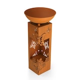 thumbnail of Hoberg LED Pflanzsäule "Schmetterling" in 3D Rost-Optik - 19 x 19 x 72 cm