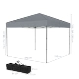 thumbnail of COSTWAY Pop-up-Faltpavillon, höhenverstellbar, mit Tragetasche, UV50+ Gartenpavillon