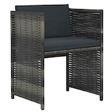 thumbnail of vidaXL 3-tlg. Bistro-Set mit Auflagen Poly Rattan Grau