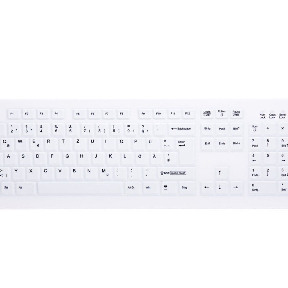 Keyboard Cherry Medical Active Kabelgebunden Schwarz (AK-4400-GU-B/GE)
