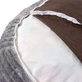 thumbnail of Sitzsack / Bodensofa Sitzolo R Cord Stoff grau hjh LIVING