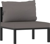 thumbnail of vidaXL Sofa-Mittelelement mit Kissen Poly Rattan Anthrazit