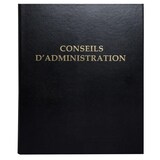 thumbnail of Exacompta - Réf. 4601E - 1 Classeur CONSEILS D'ADMINISTRATION avec recharge de 100 feuillets - 4 anneaux - 32x26cm - Noir