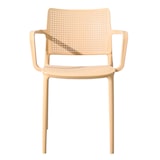 thumbnail of Set van 4 terrasstoelen in lichtgeel plastic - Oviala