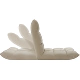 thumbnail of tectake Sillón de suelo con respaldo Snooze, 2 en 1, terciopelo, regulable en 14 posiciones   Beige