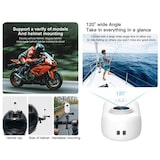 thumbnail of Caméra Sport 4K Mini WiFi Avec Grand Angle Et Partage En Temps Réel Blanc YONIS