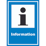 thumbnail of Information Schild A5 Rückseite selbstklebend