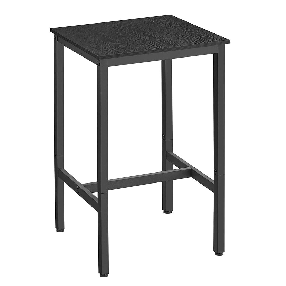 Helloshop26 - Stehtisch quadratischer Bartisch Stahlgestell 60 x 60 x 92 cm einfache Montage für Küche und Wohnzimmer Industriestil 12_0007675