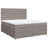 thumbnail of vidaXL Boxspringbett mit Matratze Taupe 200x200 cm Stoff