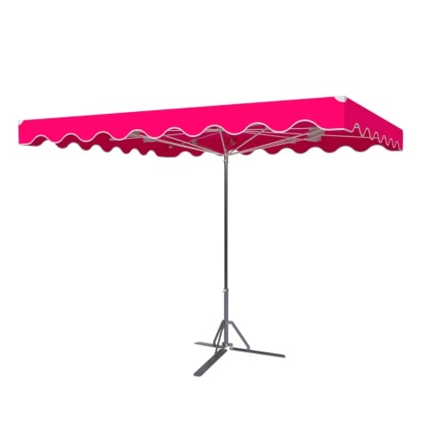 Parasol forain 220X180 fixe fuchsia.