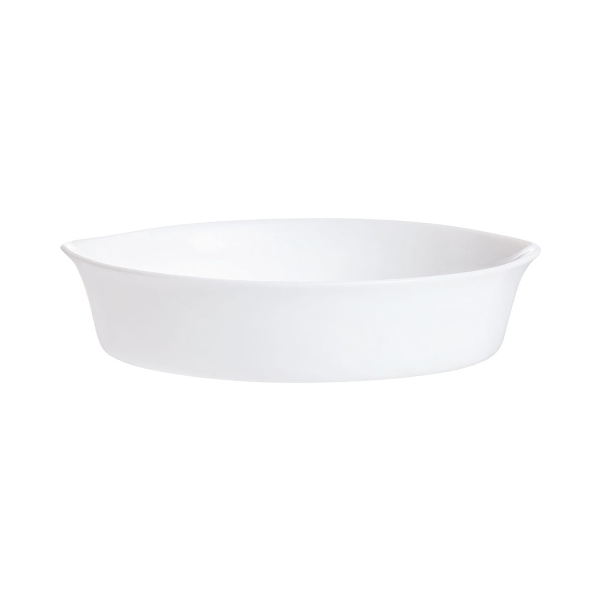 Plat à crème brûlée blanc 14cm Smart Cuisine Carine 250°C - Luminarc - Opale culinaire extra léger et résistant  rond