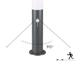 thumbnail of MONZANA® Außenleuchte mit Bewegungsmelder IP44 Wetterfest Edelstahl E27 Anthrazit 50cm Außen Wegeleuchte Standleuchte