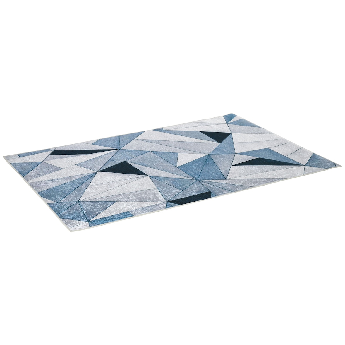 Tapete de Sala de Estar Moderno 230x160cmTapete Geométrico com Base Antiderrapante para Dormitório Escritório Estúdio Multicor