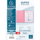 thumbnail of Exacompta - Réf. 850116E - Carton de 1000 sous-chemises SUPER 60 g/m2- dim 22 x 31 cm pour A4 - couleur lilas