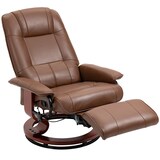 thumbnail of Relaxsessel TV Sessel Kunstleder Braun 100x78x87 cm drehbar mit Liegefunktion 145 Grad Rückenlehne Fußstütze Armlehnen