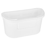 thumbnail of Intirilife Mülleimer zum Aufhängen in Weiß mit Müllspatel - 29 x 15 x 14.7 cm - Allzweck Mülleimer für Küche, Bad, Biomüll, Restmüll