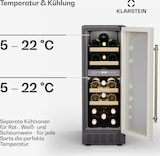 thumbnail of Klarstein Vinovilla Victoria 17 Duo Weinkühlschrank | 2 Kühlzonen | Touch | 17 Flaschen | 4 Regale Creme