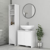 thumbnail of Mueble bajo lavabo mueble para debajo del lavabo moderno con estante mueble lavabo con pie anti-vuelco carga 40 kg 60x30x60 cm blanco