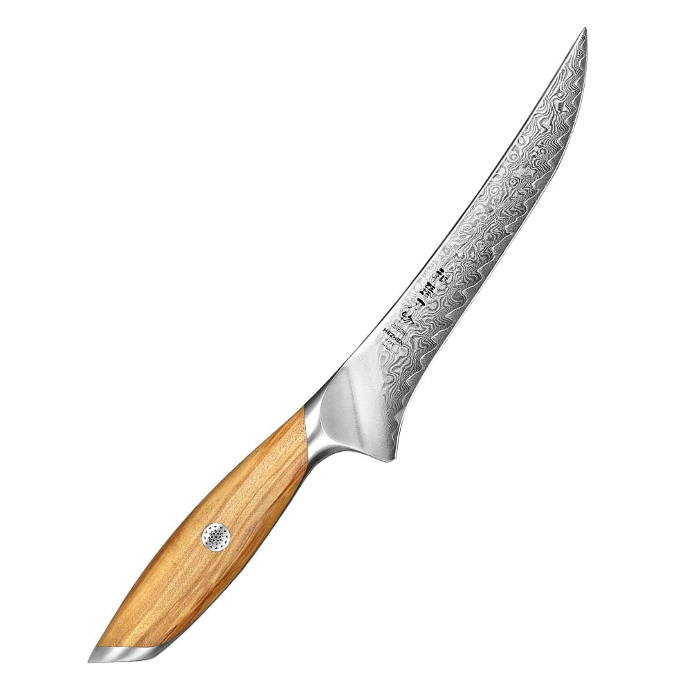 Hezhen - Damascus Uitbeenmes - X01 Flagship series