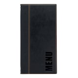 thumbnail of Securit® Menukaart A45 "Trendy" - Zwart - Kunstleer - 4 zijden