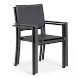 thumbnail of Table extensible aluminium et céramique avec 10 chaises - Oviala