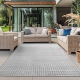 thumbnail of Balkonteppich Skandinavischer 3D-Design Wetterfest Waschbar Strapazierfähig Terrasse Garten Silber 200x290 cm – ENGADIN von Kadima Design