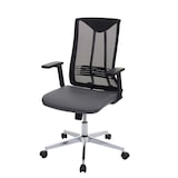 thumbnail of Bürostuhl | HxBxT 110x65x66 cm | Sitzhöhe 44cm | ergonomisch Kunstleder | Grau | Drehstuhl Schreibtischstuhl