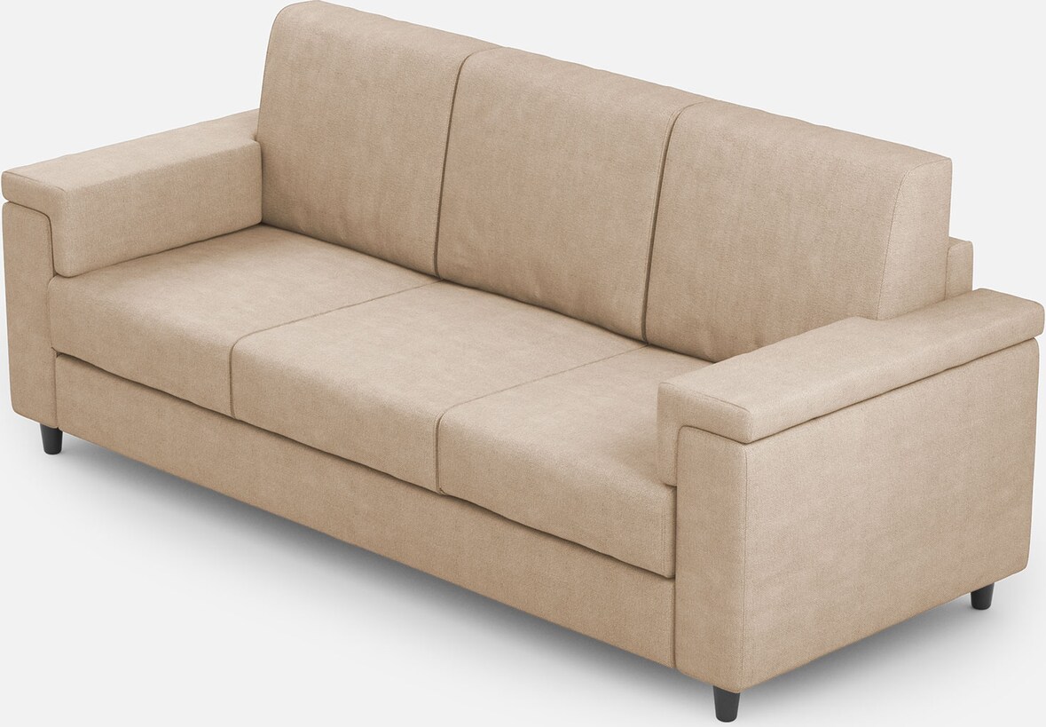 Marrak 3-Sitzer-Sofa (drei Sitze à 60 cm), Außenmaße L.208 cm, beige Farbe