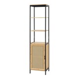 thumbnail of Helloshop26 - Badezimmerschrank aus Bambus und Rattan 172 x 40 x 35 cm beigefarbenes MDF 03_0009954