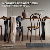thumbnail of ML-Design Tischbeine 2er Set 40x71 cm Schwarz | X-Form Stahl, Industrial Tischgestell Esstisch DIY-Projekte