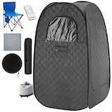 thumbnail of tectake Sauna a vapore portatile ThermaLuxe I, 1000 W, 15 livelli di temperatura  Grigio Scuro/Nero