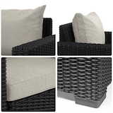 thumbnail of Allibert California 3-Sitzer – Anthrazit mit Kissen in Sand | Wetterfestes Loungemöbel für Garten & Terrasse
