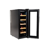 thumbnail of Vinata Confinale Wijnklimaatkast Vrijstaand - Zwart - Wijnkoelkast 12 flessen - 74.2 x 27.3 x 55 cm - Wijnkast glazen deur